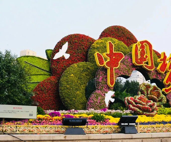 國慶立體花壇北京復興門橋東北角“復興偉業”-公眾號子英畫畫01.jpg