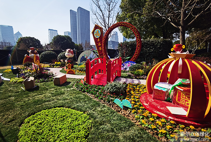 13 2021年1月杭州下城區西湖文化廣場春節環境小品《幸福簽》 (12).jpg